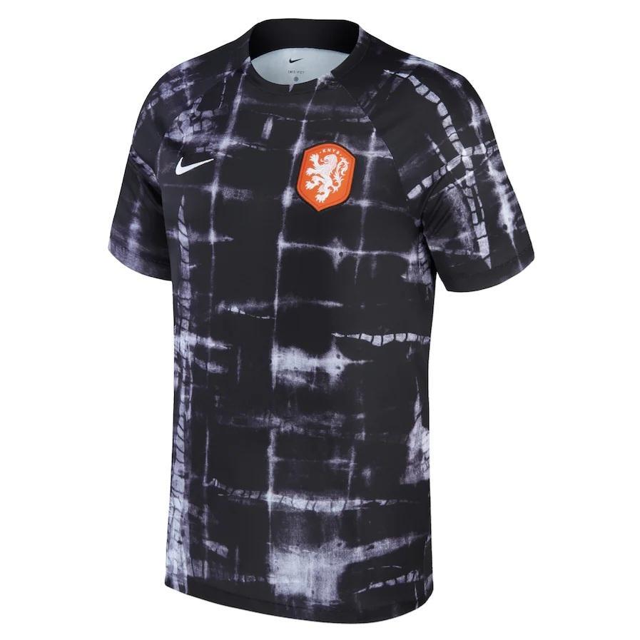 Jersey Pré-jogo Seleção Holanda 22/23 Nike - Black
