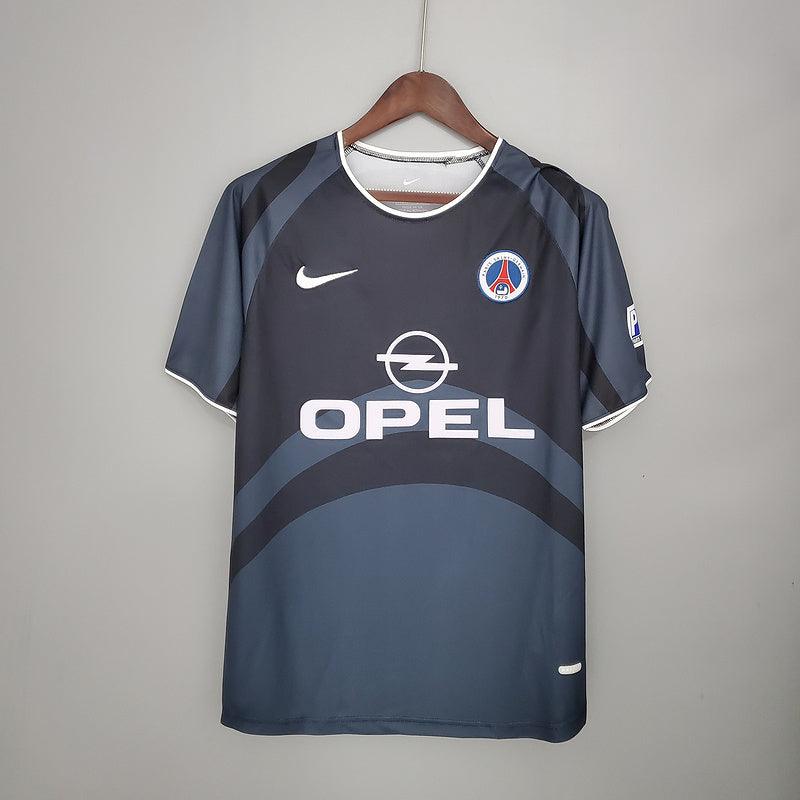 Jersey PSG Retrô 2001/2002 Cinza and Preta - Nike