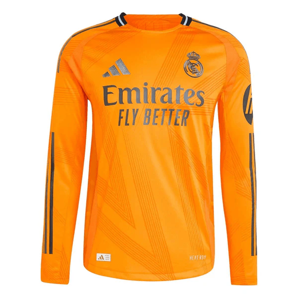 Jersey Real Madrid Away Manga Longa 24/25 s/n° Men's - Orange