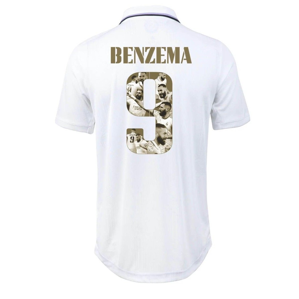 Real Madrid [Bola Ouro - BENZEMA #9] 22/23 Adidas - White Jersey