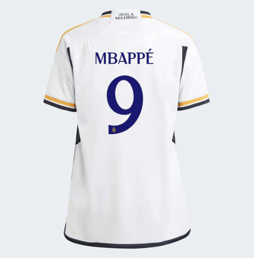 Jersey Real Madrid I 23/24 Branca com personalização incluida 