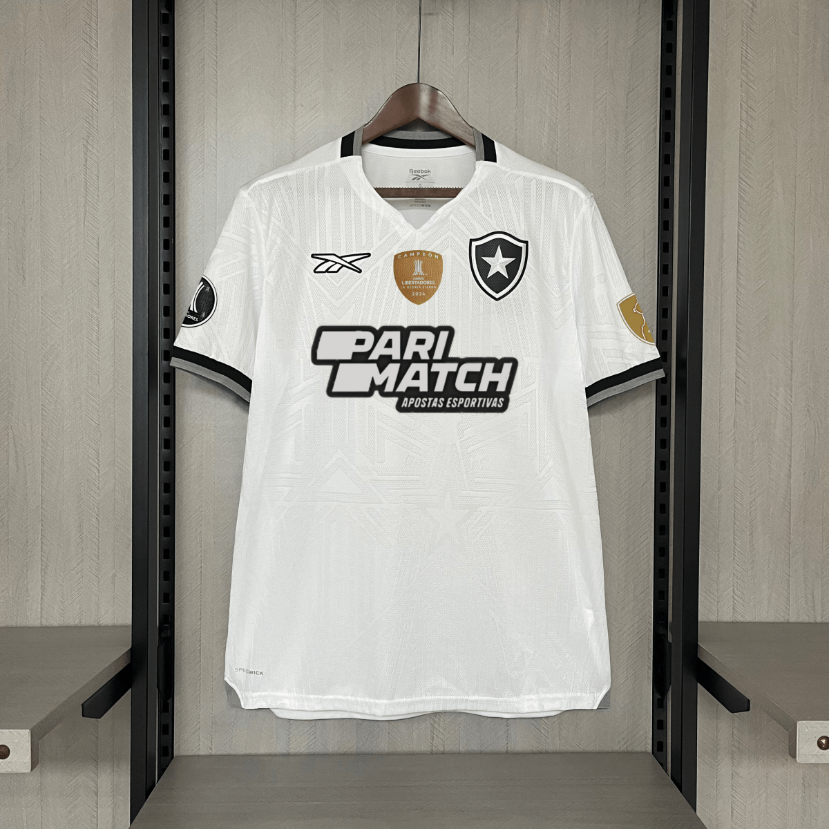 Jersey Reebok Botafogo 24/25 Home - Branca (Com todos patrocinadores)