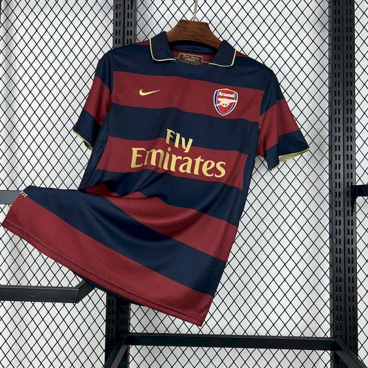Camisa Retrô Arsenal III Third 06/07 - Masculina - Modelo Torcedor - Vermelha e Azul - DA Sports Oficial
