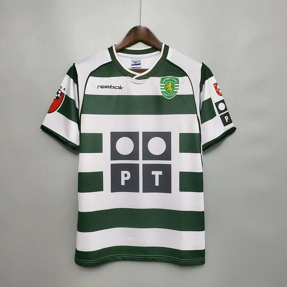 Jersey Retrô Sporting Home Home 01/03 - Men's - Green e White