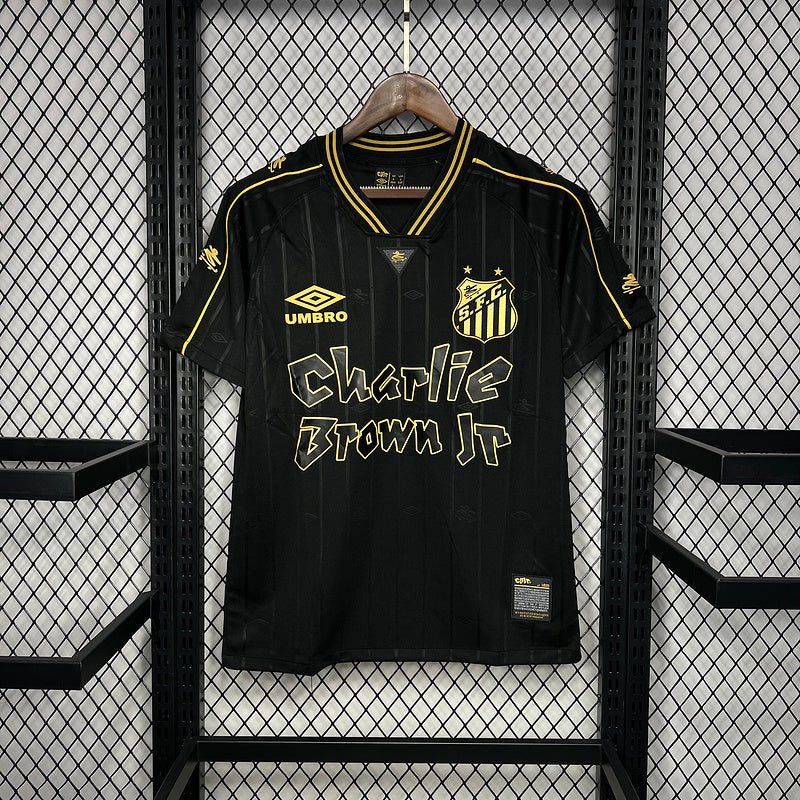 Jersey Santos Edição Charlie Brown Jr 24/25 Black - Umbro Men's Fan Version