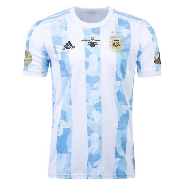 Jersey Seleção Argentina I [Final Copa América] 21/22 Adidas - Blue and Branca