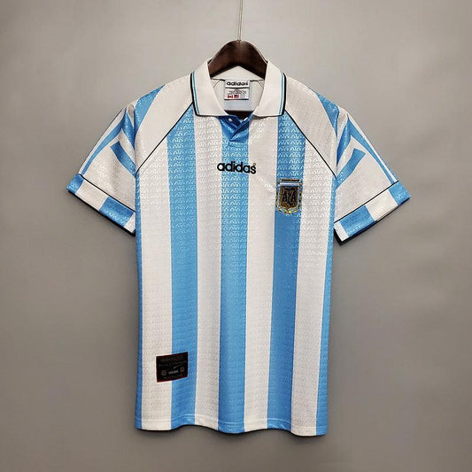 Jersey Seleção Argentina Retrô 1997-1998 Blue and Branca - Adidas