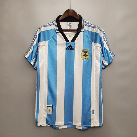 Jersey Seleção Argentina Retrô 1998 Blue and Branca - Adidas