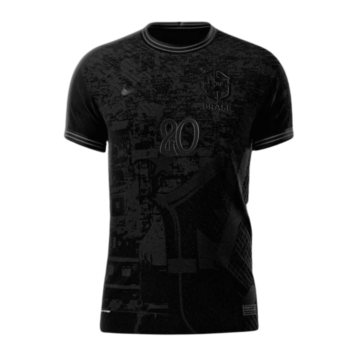 Jersey Seleção Brasil 2022 Nike - Black - Conceito All Black