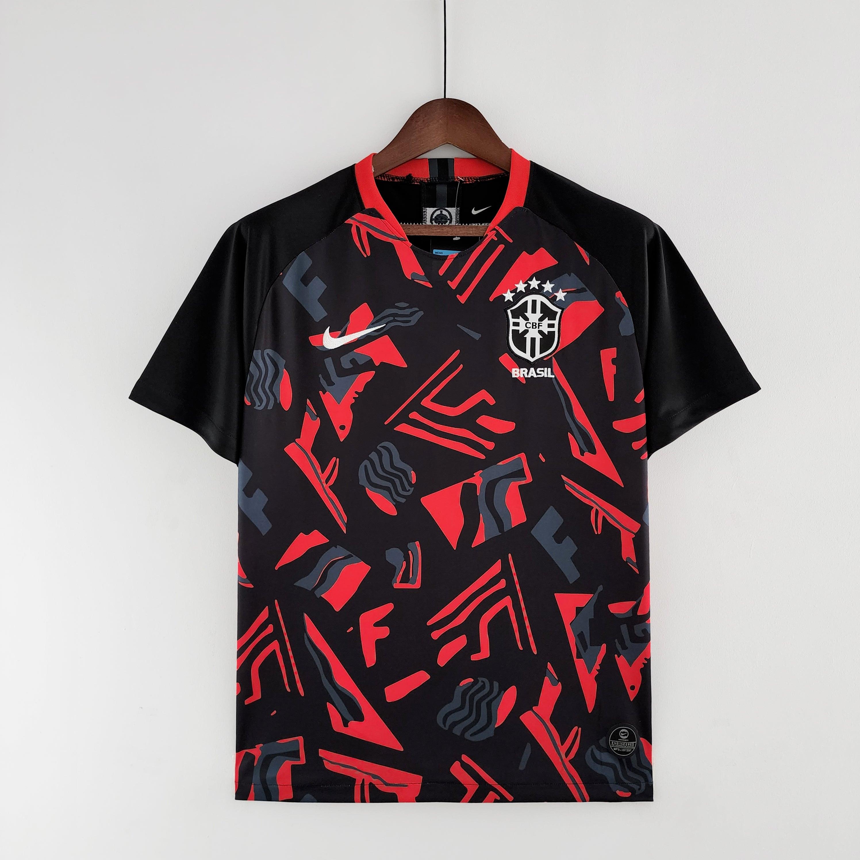Jersey Seleção Brasil 2022 Nike - Vermelha and Preta - Training