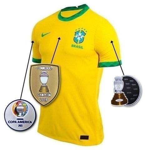 Jersey Seleção Brasil Champion Copa América 21/22 Nike - Amarelo