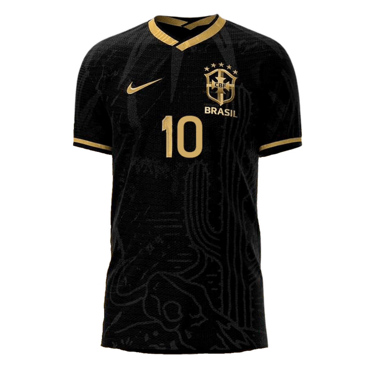 Jersey Seleção Brasil Fourth 2022 Nike - Black - Conceito Nordeste