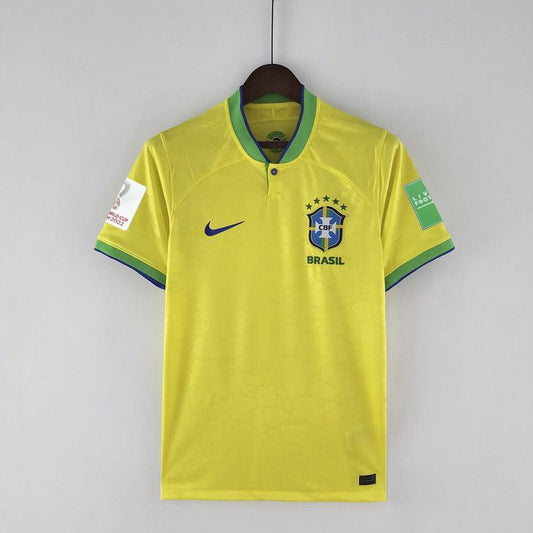 Jersey Seleção Brasil I [Com Patch] 22/23 Nike - Amarelo