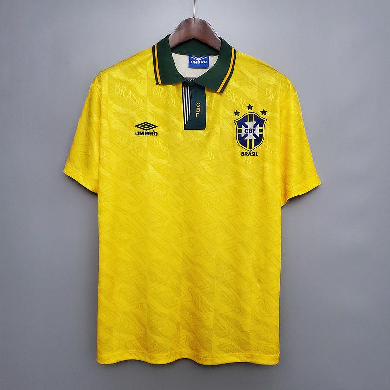 Jersey Seleção Brasileira Retrô 1991/1993 Amarela - Umbro