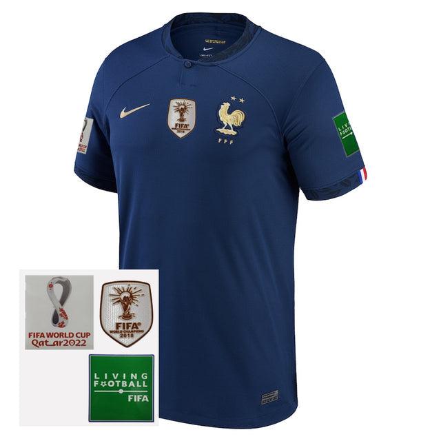 Jersey Seleção France I 2022 Nike [Patch Champion Mundo] - Blue