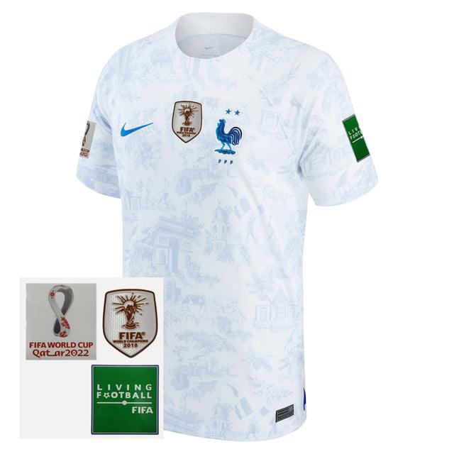 Jersey Seleção France II 2022 Nike [Patch Champion Mundo] - White