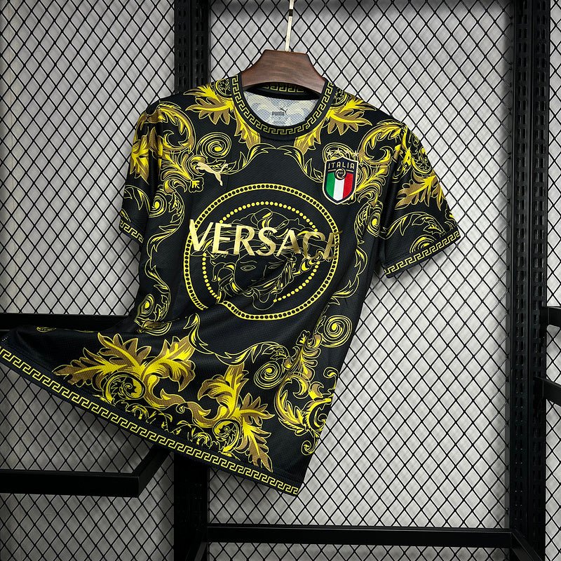 Jersey Seleção Itália x Versace - Puma - Black and Dourado
