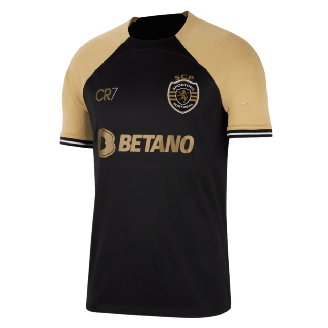 Jersey Sporting III 23/24 CR7 - Preta and Dourada