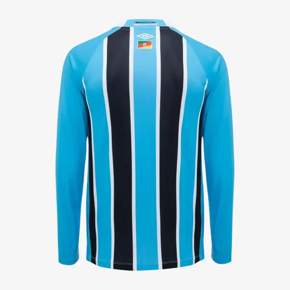 Camisa Umbro Grêmio 2025/26 I Manga Longa Patrocinio - DA Sports Oficial