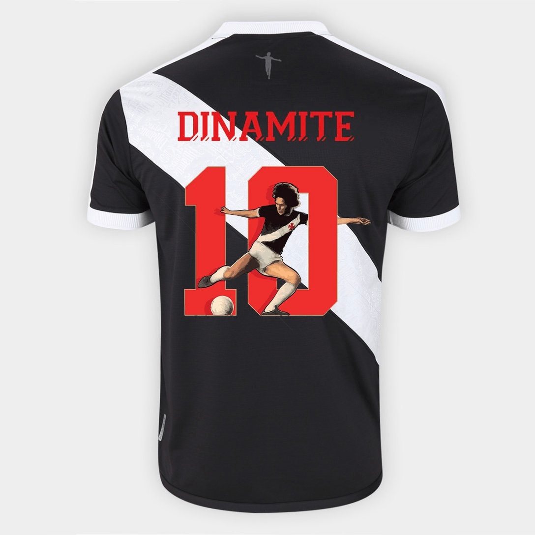 Jersey Vasco Home 24/25 Kappa Men's - Black (Roberto Dinamite)