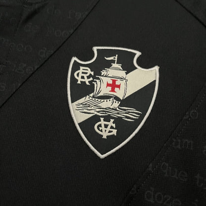 Camisa Vasco III 24/25 s/n° Kombat Kappa Masculina - Preto - DA Sports Oficial