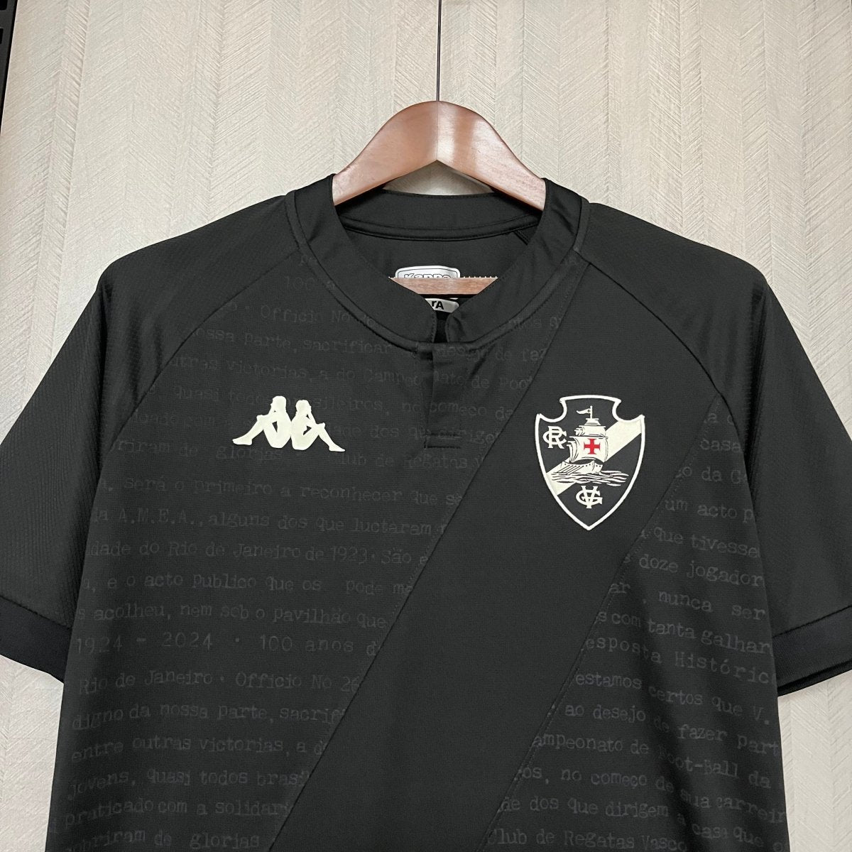 Camisa Vasco III 24/25 s/n° Kombat Kappa Masculina - Preto - DA Sports Oficial