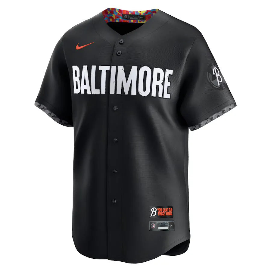 Jersey MLB Baltimore Orioles Black City Connect Adley Rutschman 35 Fan Version Men's Black