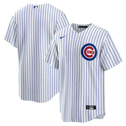 Jersey MLB Chicago Cubs Home Fan Version Men's Striped White