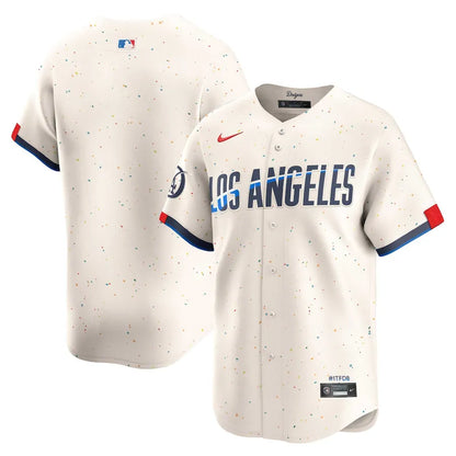 Jersey MLB Los Angeles Dodgers City Connect Fan Version Men's Beige