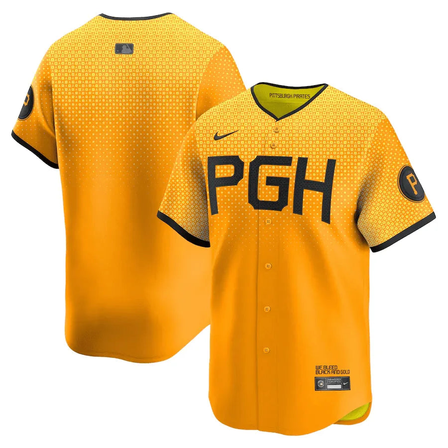 Jersey MLB Pittsburgh Pirates Gold City Connect Fan Version Men's