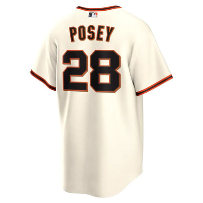 Jersey MLB San Francisco Giants I Fan Version Men's Beige Buster Posey 28
