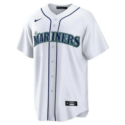 Jersey MLB Seattle Mariners Home Fan Version Men's White Julio Rodriguez 44