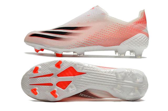 Chuteira Campo Adidas X Ghosted FG White and Red