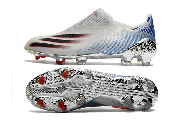 Chuteira Campo Adidas X Ghosted FG White/Blue/Red