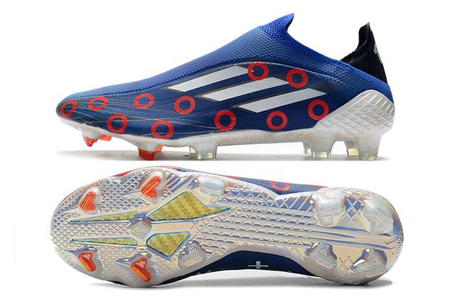 Chuteira Campo Adidas X SpeedFlow FG Blue and Bolinhas