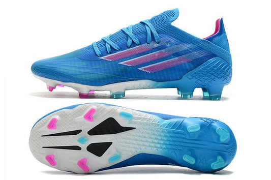 Chuteira Campo Adidas X SpeedFlow FG Blue/Rosa