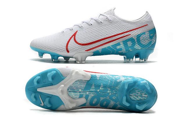 Chuteira Campo Nike Mercurial Vapor 13 Elite FG Blue and White - Low