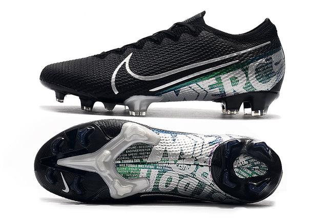 Chuteira Campo Nike Mercurial Vapor 13 Elite FG Black and Green - Low