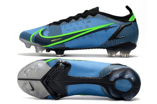 Chuteira Campo Nike Mercurial Vapor 14 Elite FG Blue/Green - Low