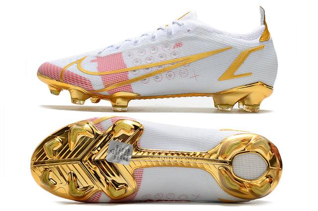 Chuteira Campo Nike Mercurial Vapor 14 Elite FG White/Rosa - Low