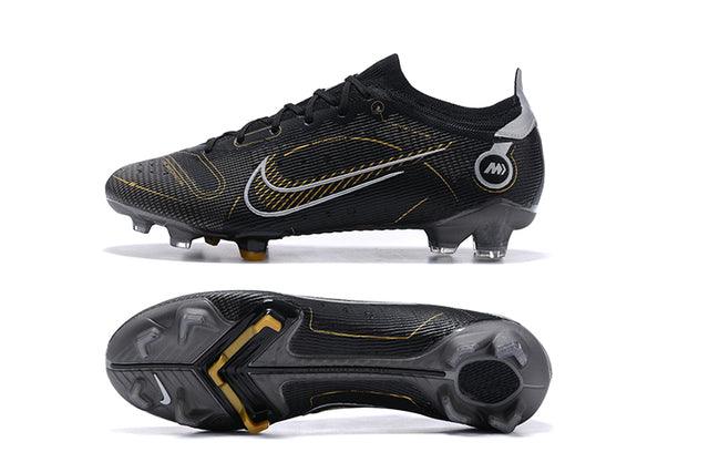 Chuteira Campo Nike Mercurial Vapor 14 Elite FG Black and Dourado - Low