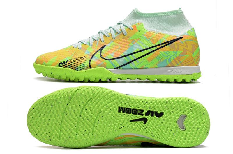 Chuteira Futsal Nike Air Zoom Superfly 9 TF - Green - Cano Alto