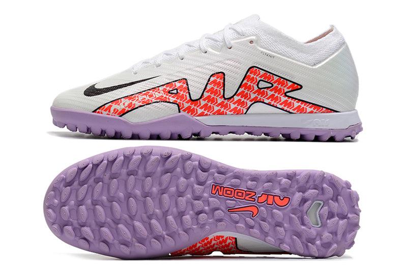 Chuteira Society Nike Air Zoom TF White/Roxo - Low