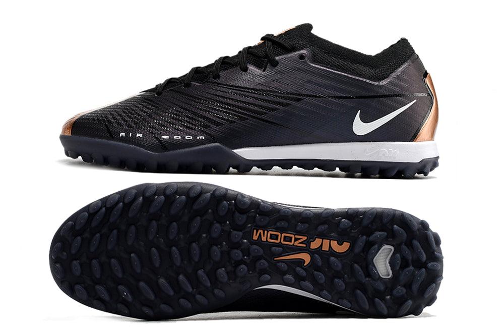 Chuteira Society Nike Air Zoom TF Black/Marrom - Low