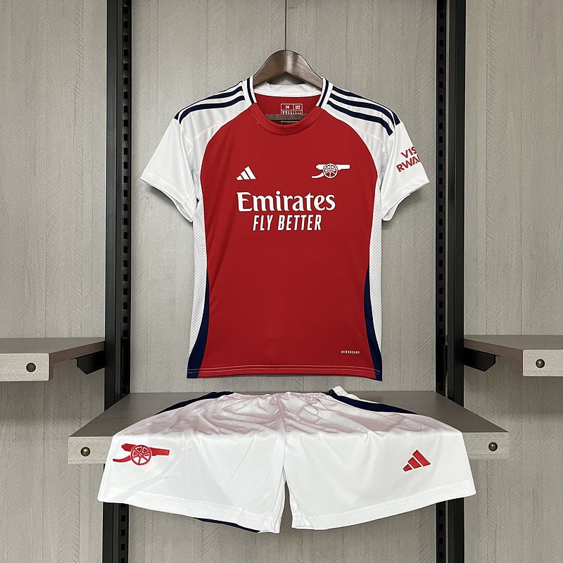 Conjunto Infantil Arsenal Home 24/25 - Vermelho - DA Sports Oficial