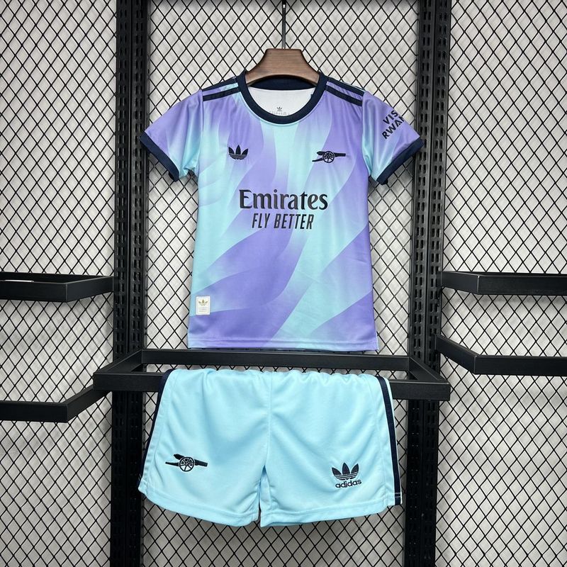 Conjunto Infantil Arsenal III 24/25 - Azul - DA Sports Oficial