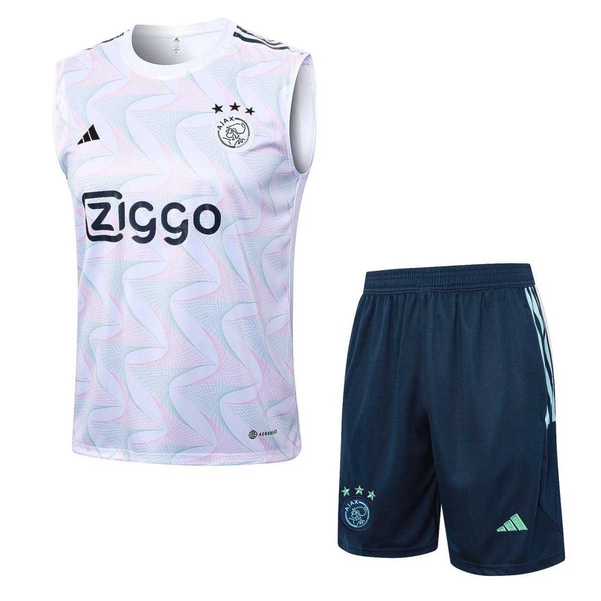 Set Tank Top Ajax - White e Green