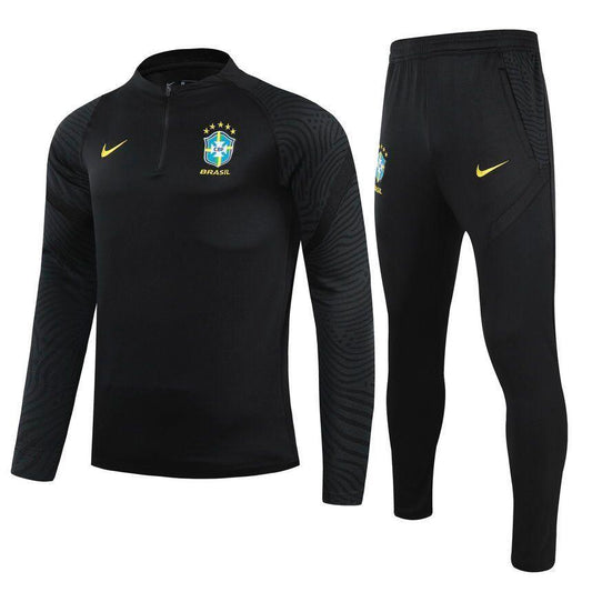 Kit Seleção Brasil 22/23 Black - Nike - Com Ziper