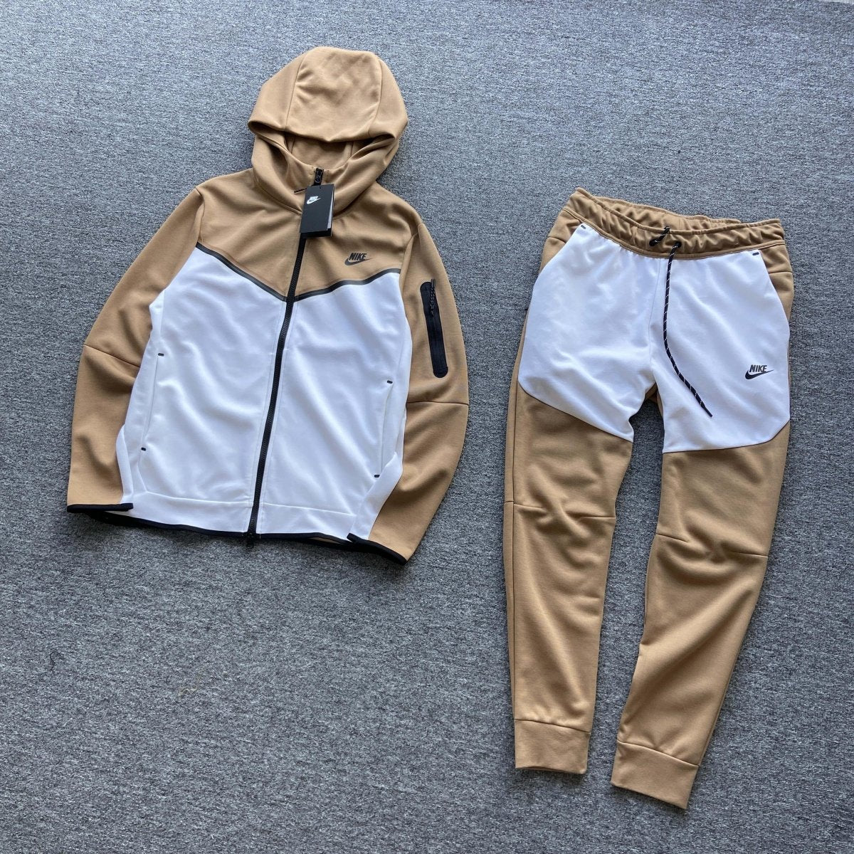 Kit Tech Fleece Nike - Bege/White