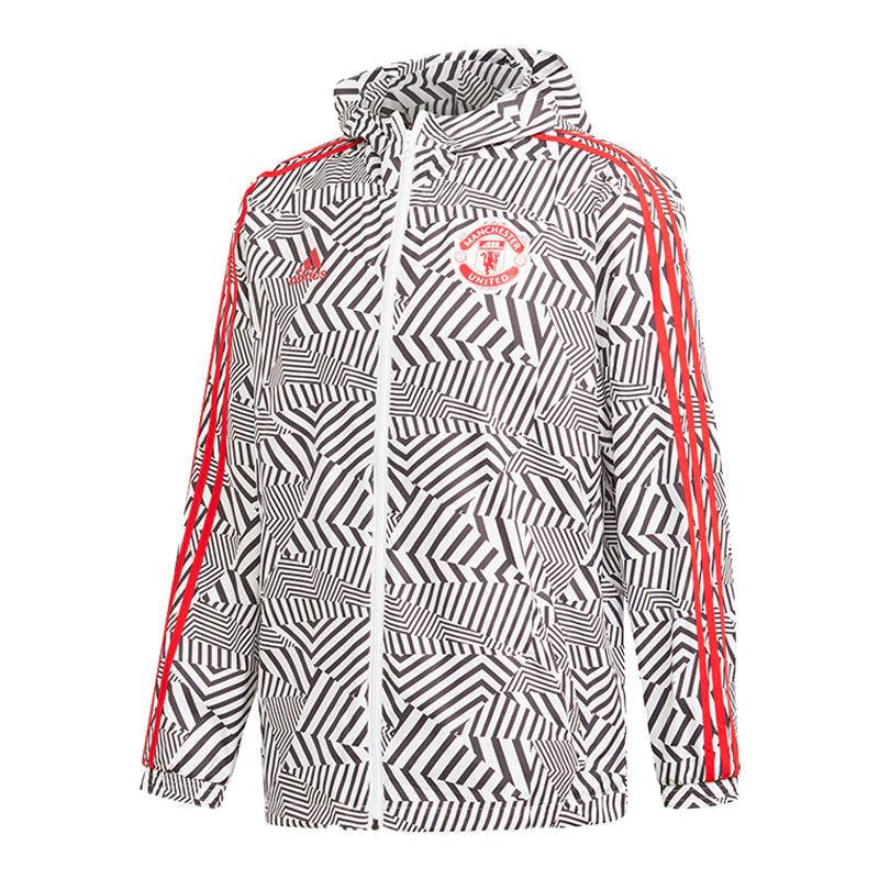 Corta-vento Manchester United 21/22 Adidas - White and Black